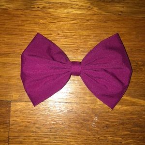 Pink hair bow